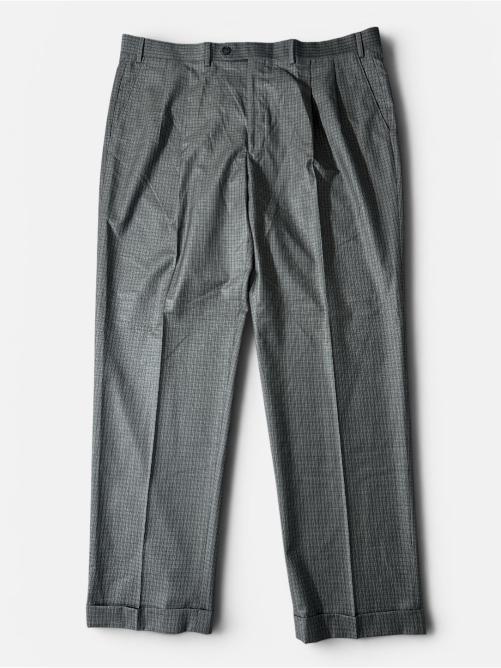 NEW Lauren Ralph Lauren mens 40x32 gray check performance dress pants NWT